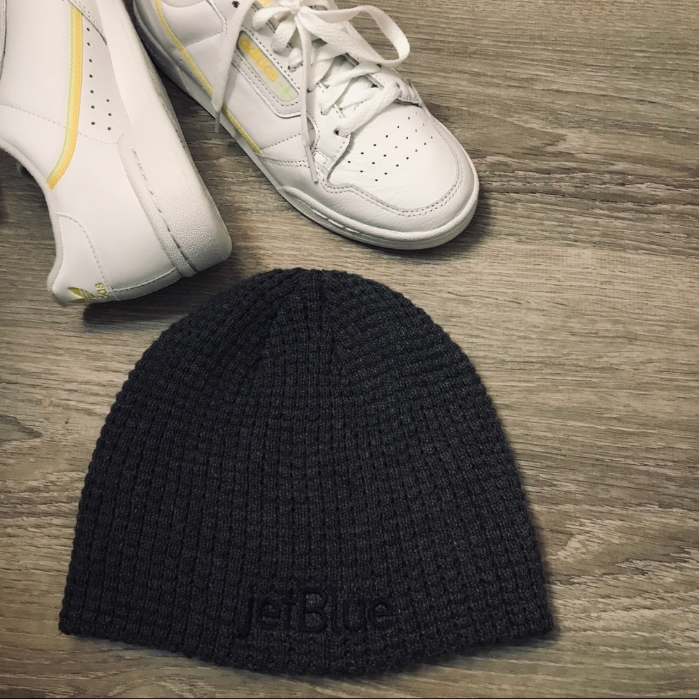 3 for 12 | Warm cozy waffle knit beanie Jet Blue